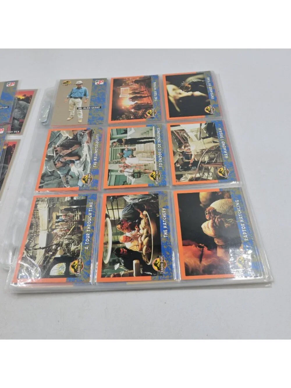 Topps Jurassic Park Trading Card Complete 1-88 Set + 10 Puzzle Card Set Vintage